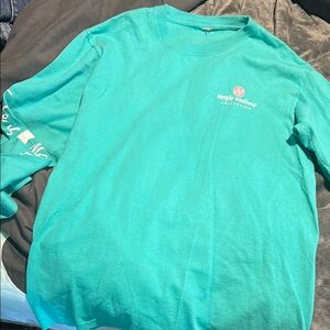 Simply Southern Teal Long Sleeve Shirt